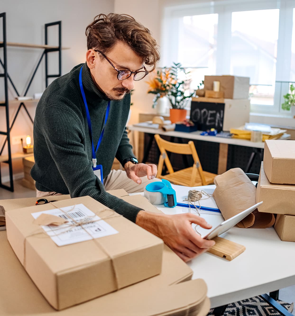 Maker logging a production batch on their phone